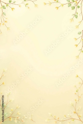 floral background with frame