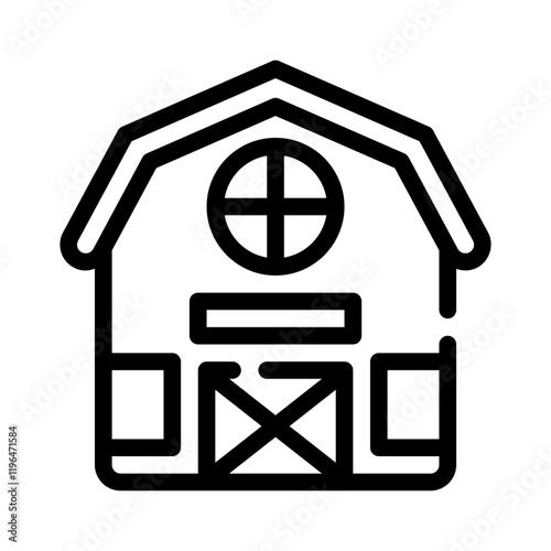 farmhouse line icon