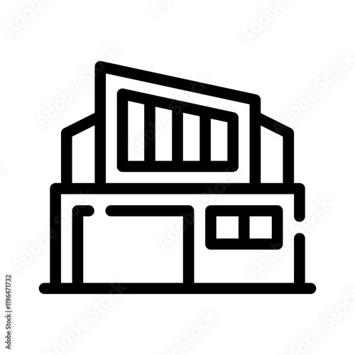 villa line icon
