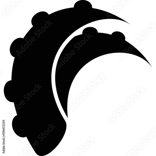 Simple vector icon squid tentacles

