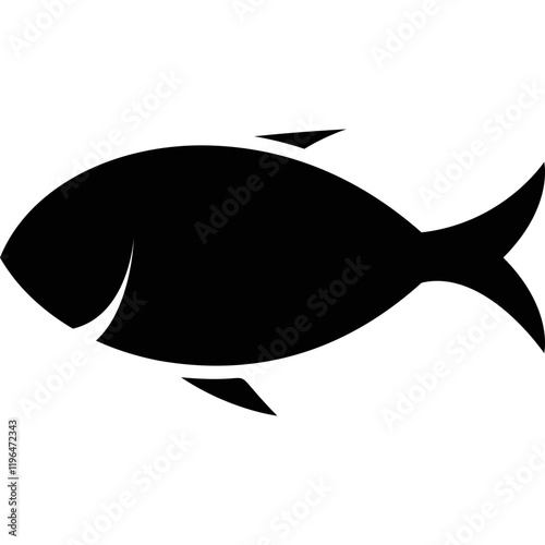 Simple vector icon fish
