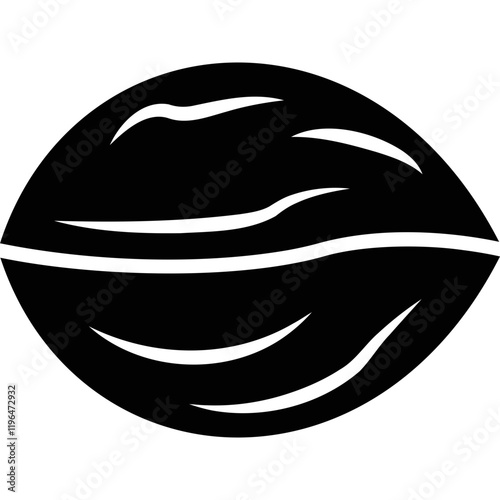 Simple vector icon walnut