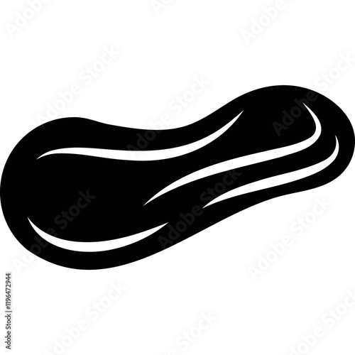 Simple vector icon peanut