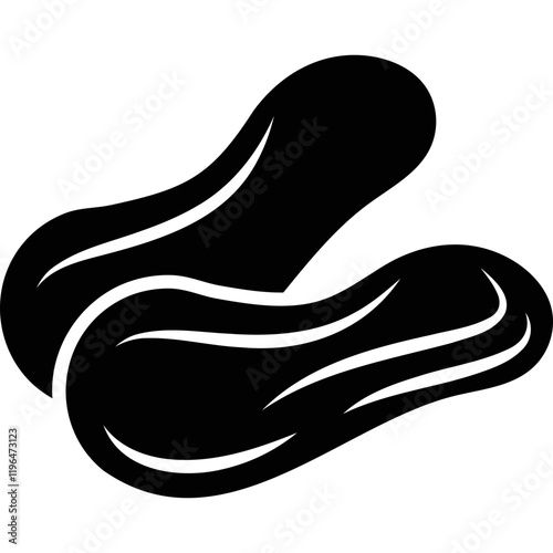 Simple vector icon peanut
