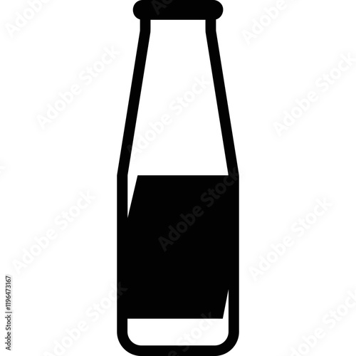 Simple vector icon sauce bottle
