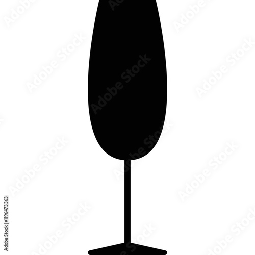 Simple vector icon wine glass