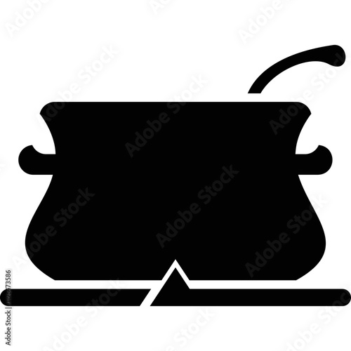 Simple vector icon cooking pot
