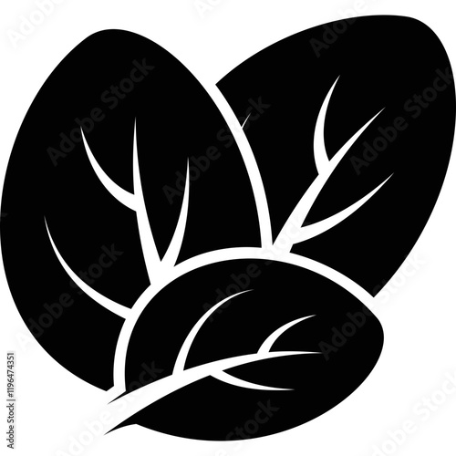 Simple vector icon spinach