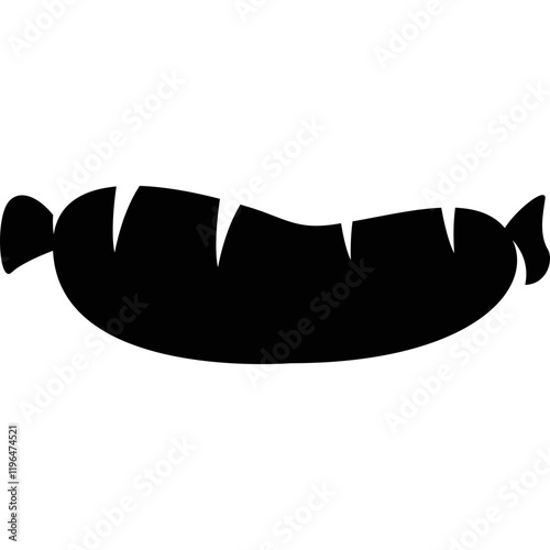 Simple vector icon sausage