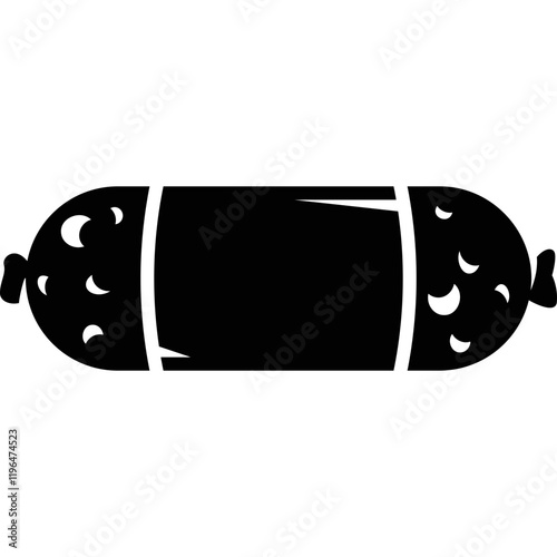Simple vector icon salami