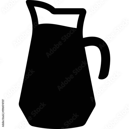 Simple vector icon jug