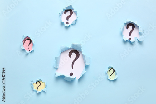 Question marks visible thro...