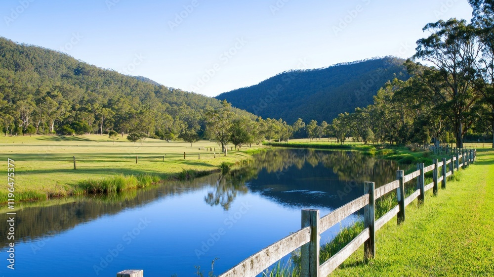 Fototapeta premium Peaceful River Landscape