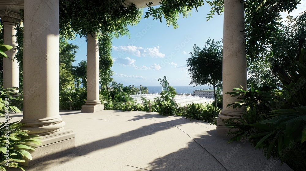 Naklejka premium Ocean View Gazebo