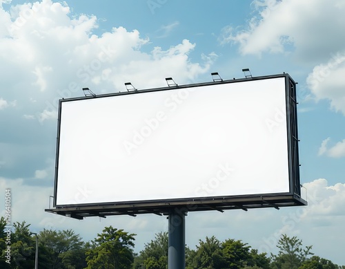 Un cartel en blanco sin nada dentro, una valla publicitaria