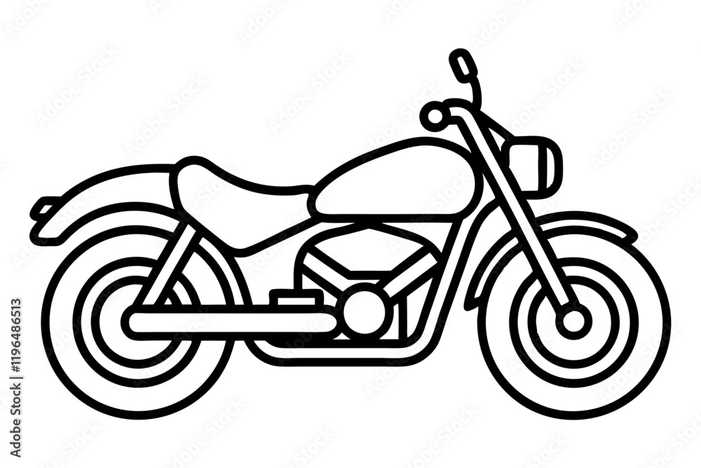Fototapeta premium Motorcycle Design Lines