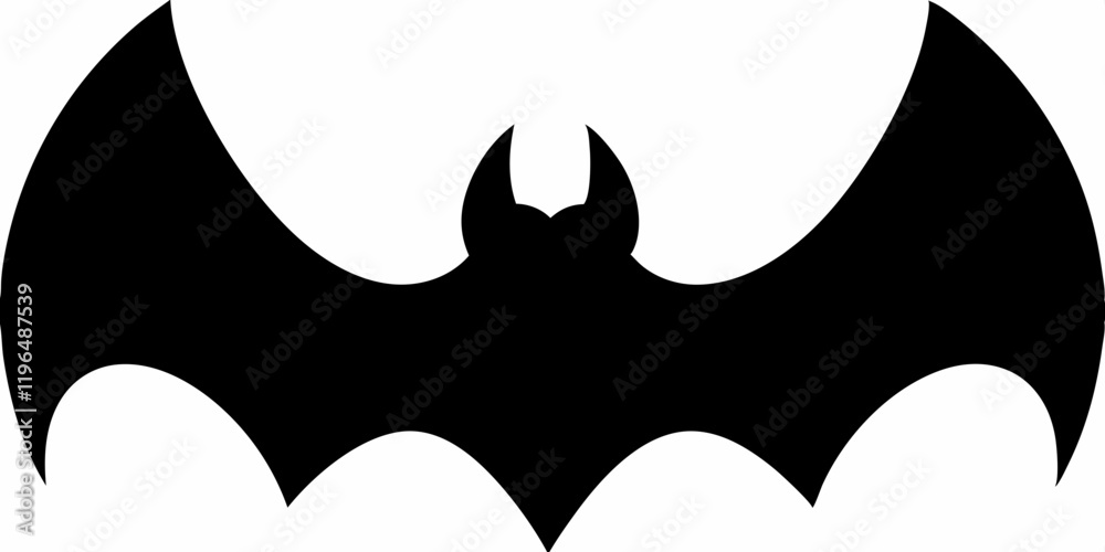black bat silhouettes vector illustration on white background black bat silhouettes vector illustration on white background