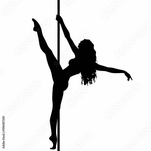 dance woman silhouette vector design