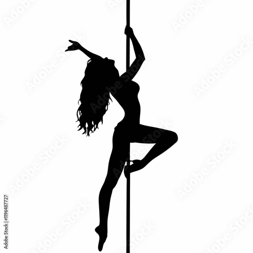 dance woman silhouette vector design