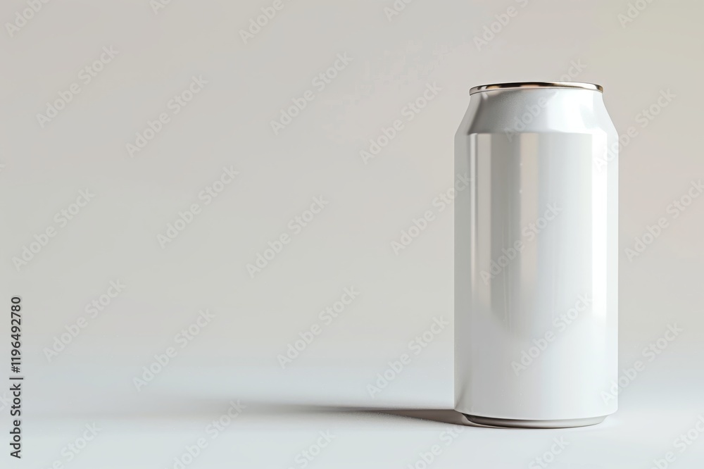 Blank white aluminum beverage can mockup. (7) Blank white aluminum beverage can mockup. (7)