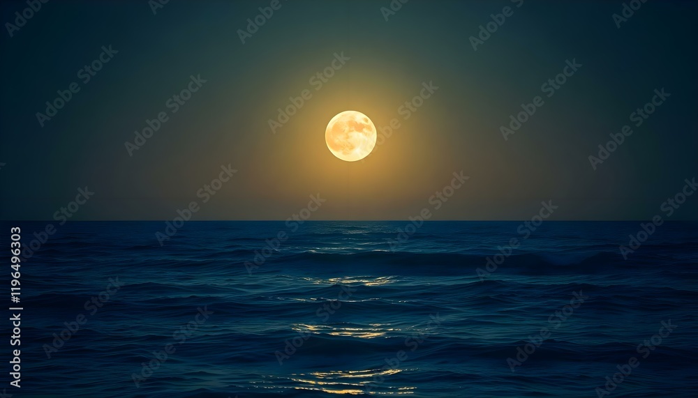 a full moon rising over a body of water a full moon rising over a body of water