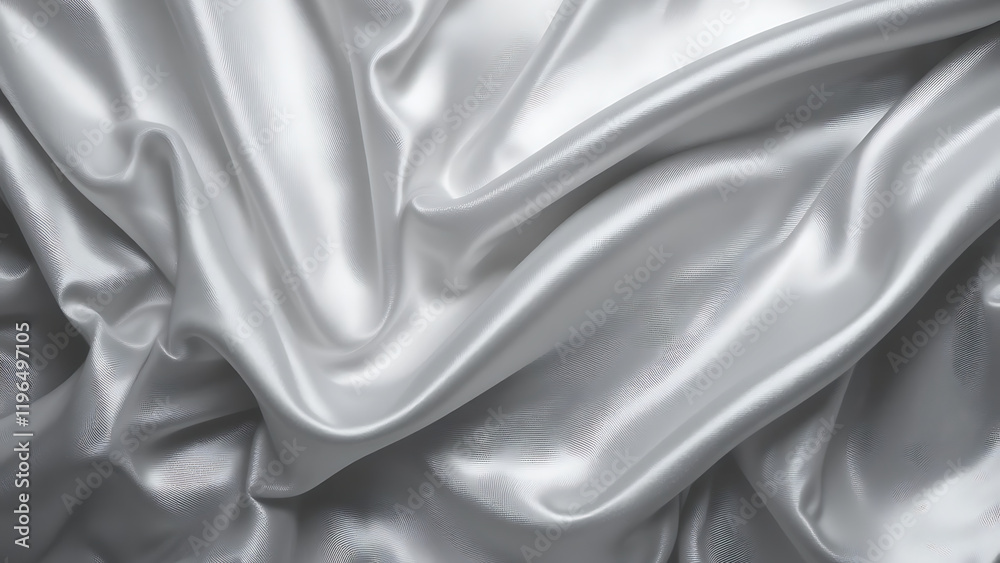 Obraz premium Abstract grey silver silk shiny fabric background