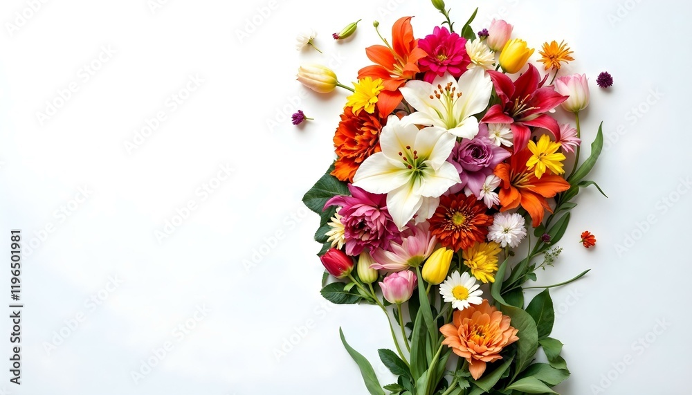 Obraz premium A floral arrangement crafted to resemble a head, representing mental health and well-being