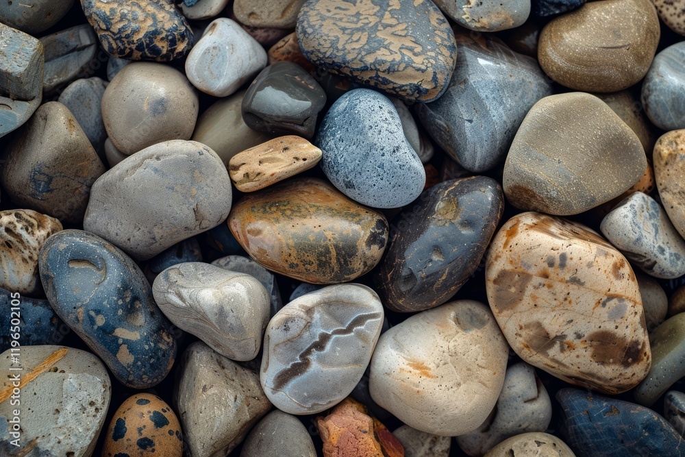 Image of Pile of grey pebble stones. Texture for background usage Image of Pile of grey pebble stones. Texture for background usage