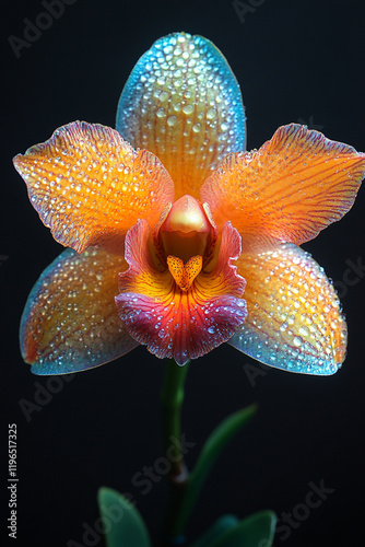 Dew Kissed Orchid Vibrant Colors Exquisite Bloom