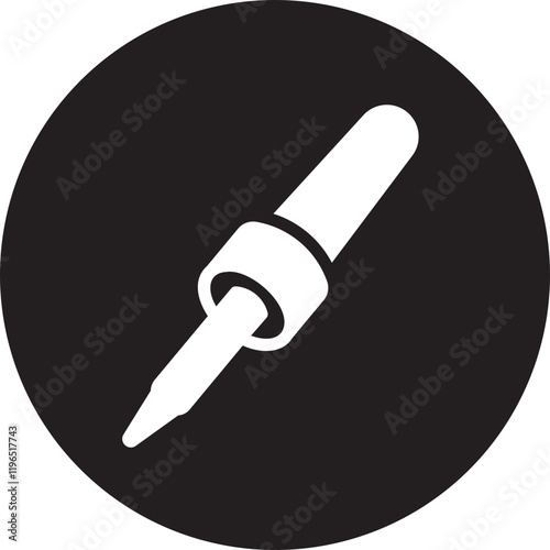 soldering iron glyph icon