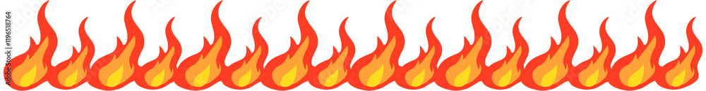 Cartoon flame border
