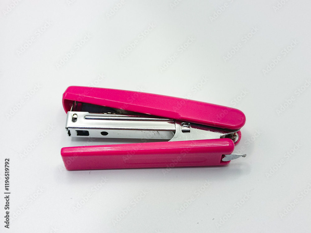 The minimalist composition emphasizes the stapler as the focal point. The minimalist composition emphasizes the stapler as the focal point.