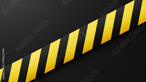 Caution Tape Diagonal: Abst...