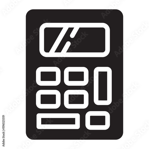 calculator glyph icon