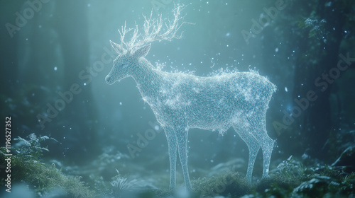 Mystical Forest Deer: A maj...