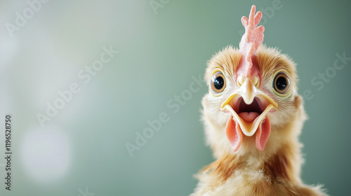 Cheeky Chick: A close-up po...