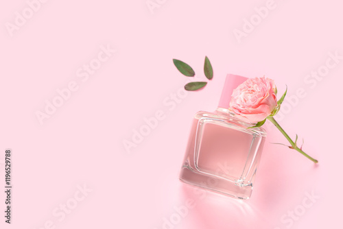 Bottle of perfume with beau...