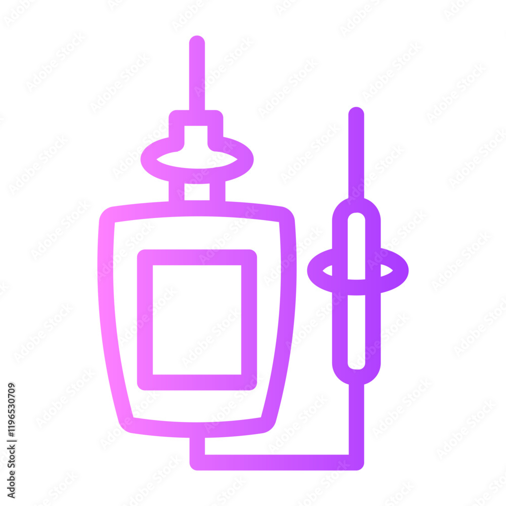 Obraz premium Voltage Indicator gradient icon