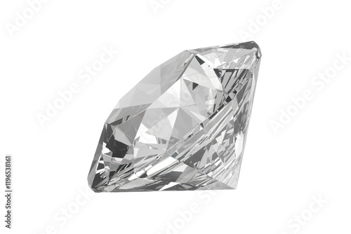 Dazzling diamond  with high quality, transparent background