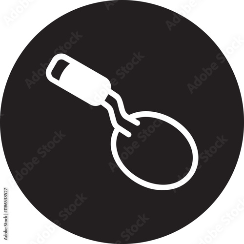 trowel glyph icon