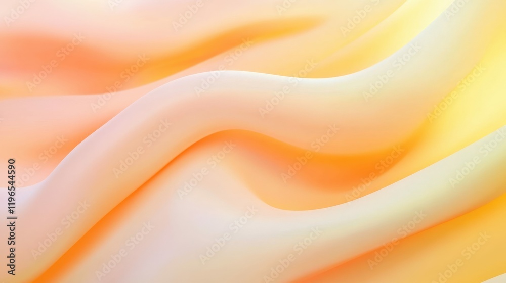 Obraz premium Vibrant abstract background with gradient waves in orange for creative design