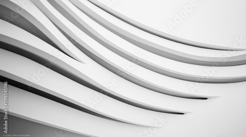 Modern abstract design with gray and white wavy lines for creative backgrounds