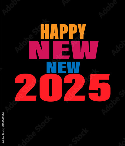 Wallpaper Mural happy new year 2025 Torontodigital.ca