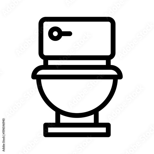 toilet line icon