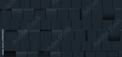 Dark slate roof tiles, textured shingles, architectural detail, weathered surface, geometric pattern, overlapping squares, shadowy depths,