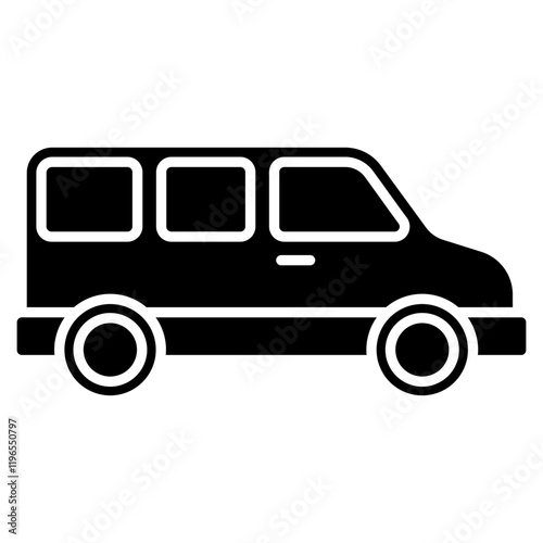 Campervan  Icon Element For Design