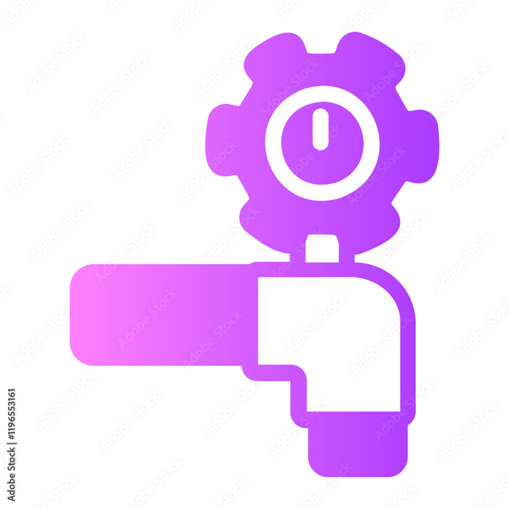 water meter gradient icon water meter gradient icon