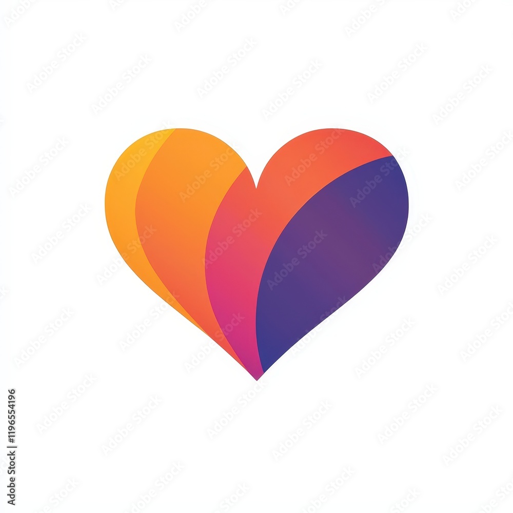 Design of heart icon logo illustration isolated on white background Design of heart icon logo illustration isolated on white background