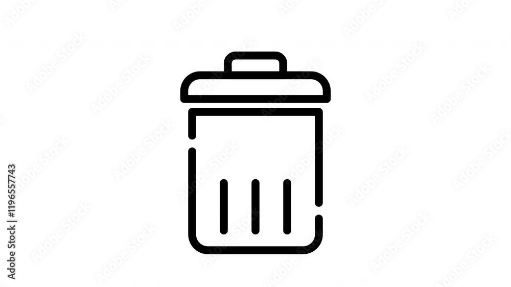 icon line motion graphic delete icon line motion graphic delete