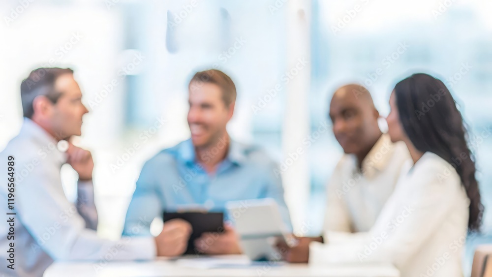 A leadership team discussing business strategies with a blurred boardroom background.
A leadership team discussing business strategies with a blurred boardroom background.
